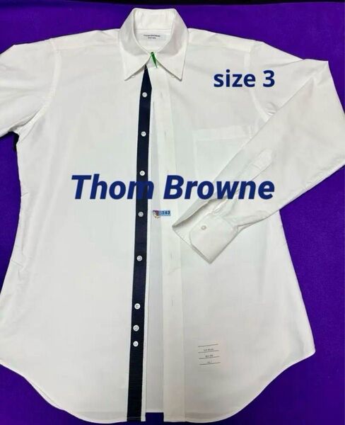 ★極美品★Thom Browne グログランテープ ボタンダウンシャツ