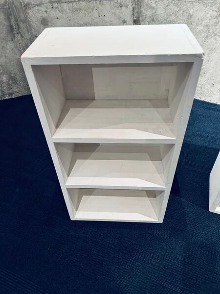 木製ホワイト 3段シェルフ ハンドメイド