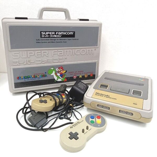 スーパーファミコン スーパーマリオワールド Nintendo 任天堂 コントローラー、ケース付