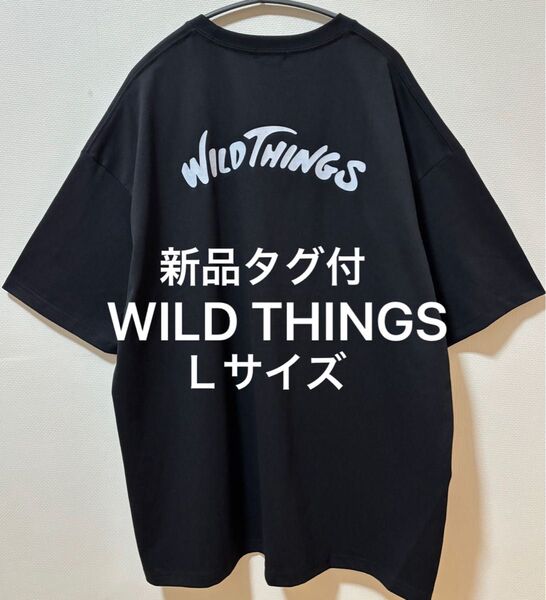 新品タグ付 WILD THINGS ワイルドシングス ヘビーウェイトTシャツ ポケットTシャツ 両面ブランドロゴ オーバーサイズ