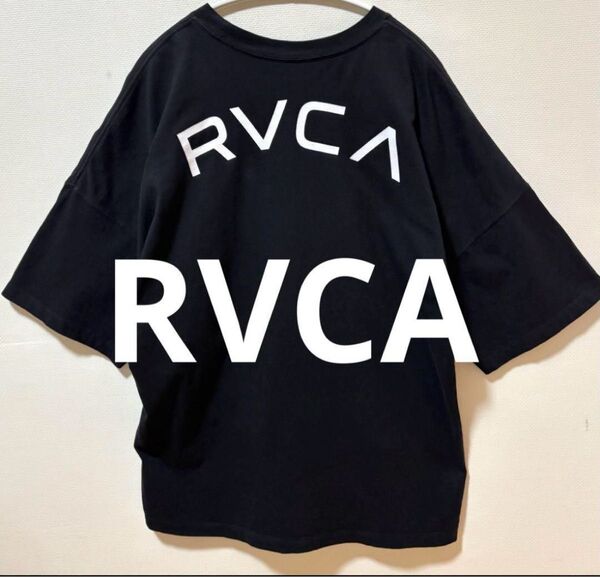 RVCA ルーカ 両面ブランドロゴTシャツドロップショルダー