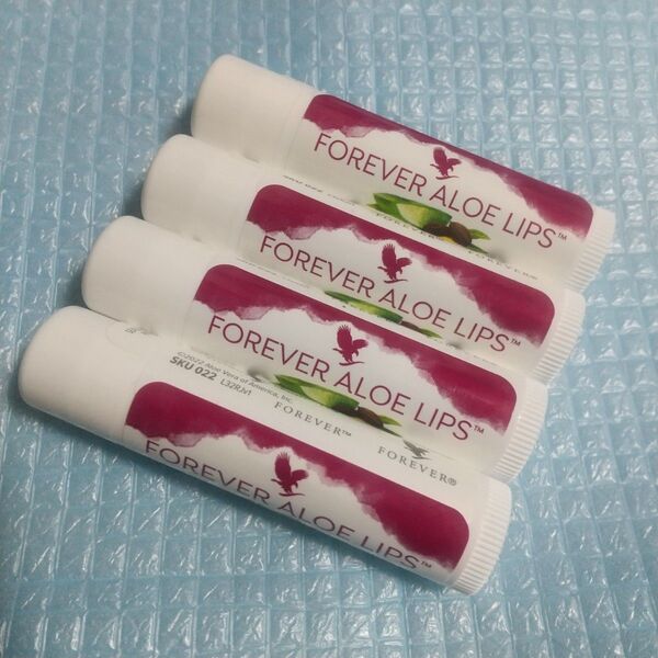 新品!フォーエバー リップクリーム(リップケア化粧品)4本 アロエ FOREVER LIVING PRODUCTS アロエベラ