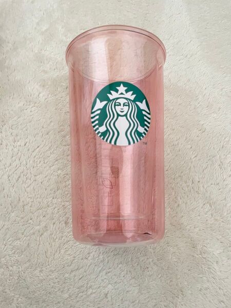 スターバックスSAKURA2025ダブルウォール耐熱グラスペールピンク355ml