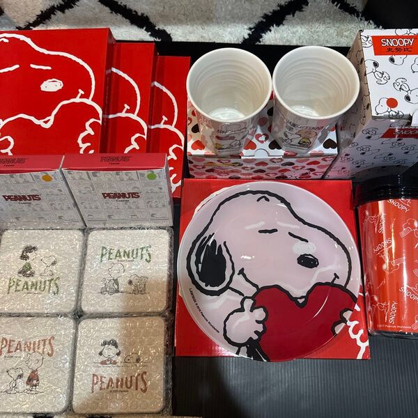 SNOOPY お皿 コップ コースター タンプラー 食器類 まとめ売り スヌーピー ローソン ENEOS