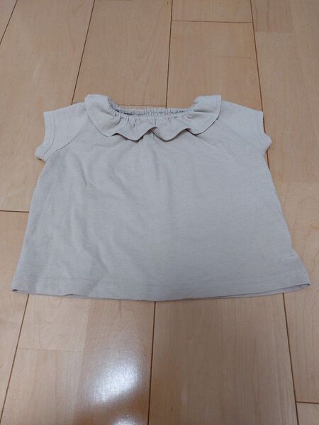 ベビー服 トップス 女の子 フリル 60 70 半袖 保育園