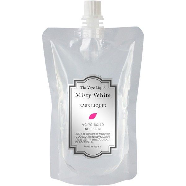 電子タバコ用リキッド 200ml ベースリキッド 60:40 VAPE MistyWhite