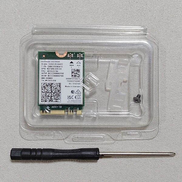 新品未使用☆Intel AX210NGW Wi-Fi 6E Bluetooth 5.3 M.2 無線LANカード 802.11ax