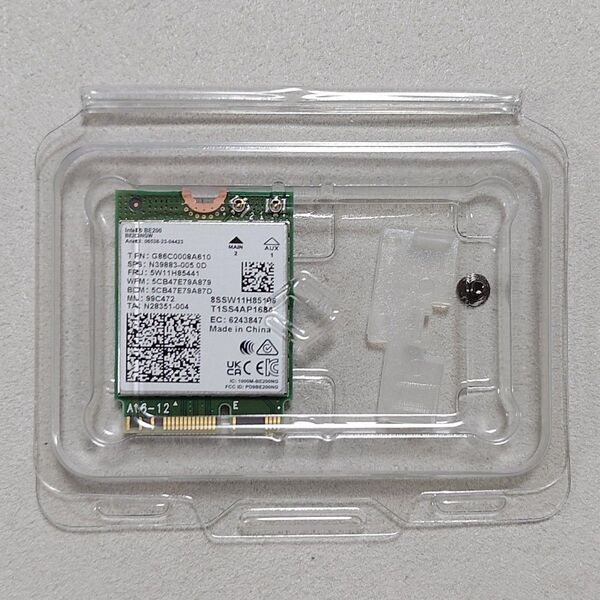 新品未使用☆Intel BE200 Wi-Fi 7 Bluetooth 5.4 M.2 2230 無線LANカード