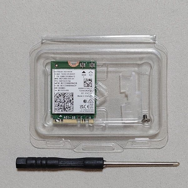 新品未使用☆Intel AX210NGW Wi-Fi 6E Bluetooth 5.3 M.2 無線LANカード 802.11ax