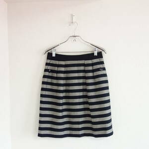 *LAPIS LUCE PER BEAMS(lapis Luce pa- Beams ) cotton flax tuck border skirt *