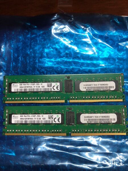 送料無料 SKhynix PC4-17000 DDR4-2133 16GB (8GB×2枚) PC4-2133P ECC付き