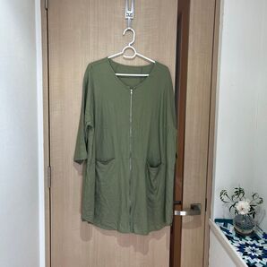 麻混チュニック