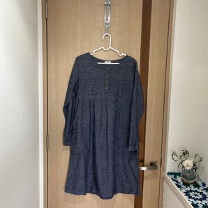 麻混チュニック