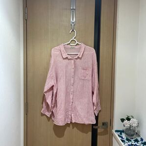 麻100%シャツ