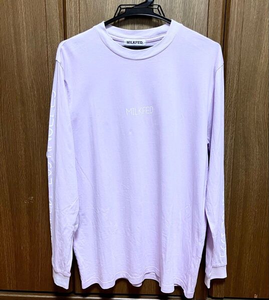 MILKFED. ミルクフェド DAISY PRINTED L/S TEE 長袖 ロンT パープル フリーサイズ