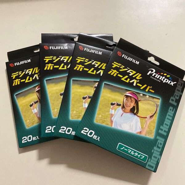 FUJI FILM デジタルホームペーパー ノーマルタイプ(B-20HGF)20枚入り4セット