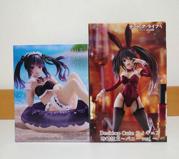 時崎狂三 フィギュア 2点セット Desktop Cute デート・ア・ライブV バニー アクアフロート
