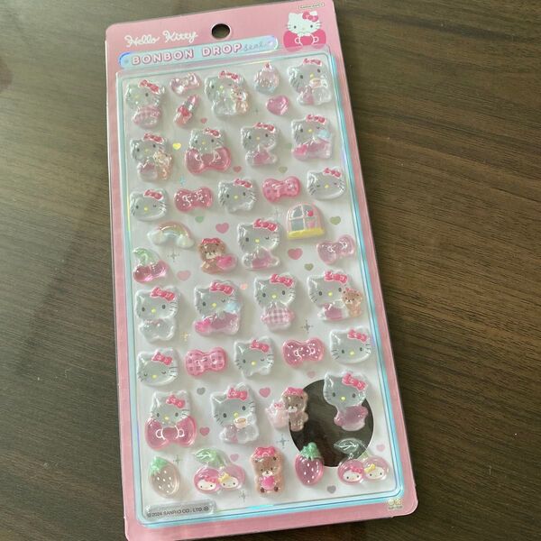 ボンボンドロップシール ハローキティ ピンク