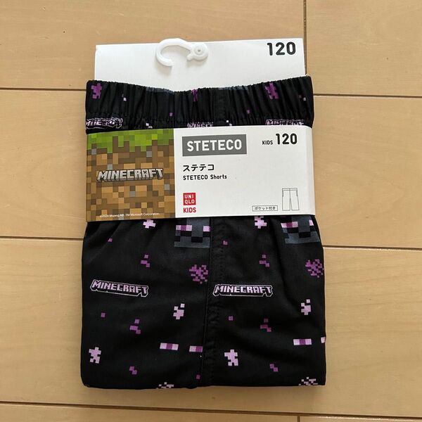 新品未使用 UNIQLO マイクラ ステテコ 120 ブラック ルームウェア パジャマ ハーフパンツ リラコ ユニクロ