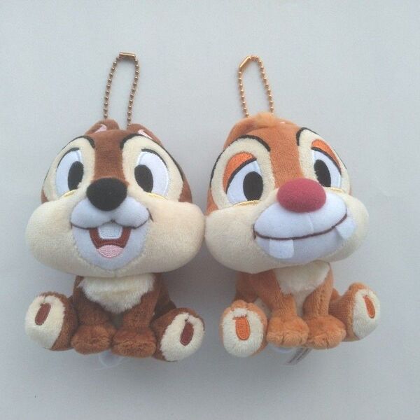 ディズニーリゾート チップとデール ぬいぐるみキーホルダー 2個セット