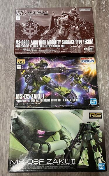 1/144ザクセット HG オリジン ザクI、ククルス・ドアン エグバ機、RGザクII