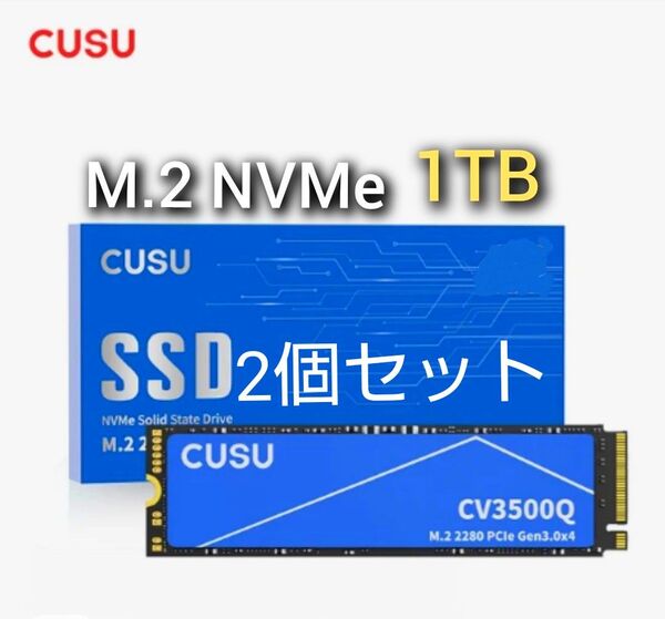 SSD 1TB CUSU CV3500Q M.2 NVMe PCIe3.0 x4 新品未使用 2個セット