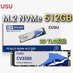 SSD 512GB CUSU CV3500 M.2 NVMe PCIe3.0 x4 高信頼高耐久TLCバージョン