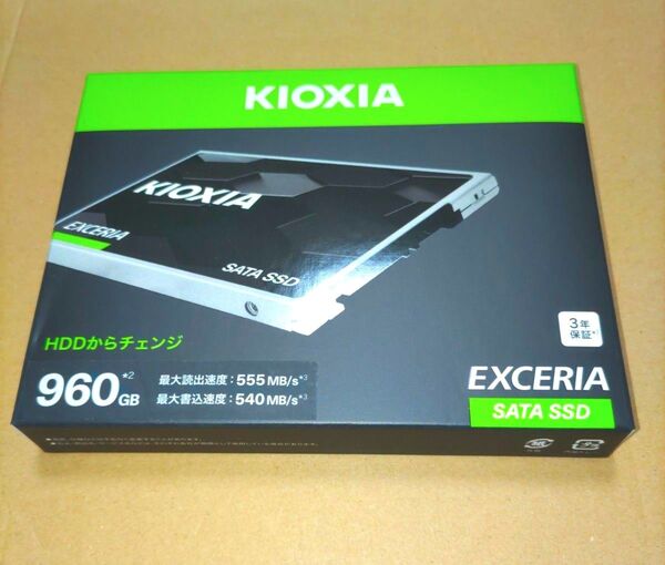 KIOXIA SSD 960GB 2.5インチ 国産3D NAND TLC採用 SSD-CK960S 国内正規品 新品未使用