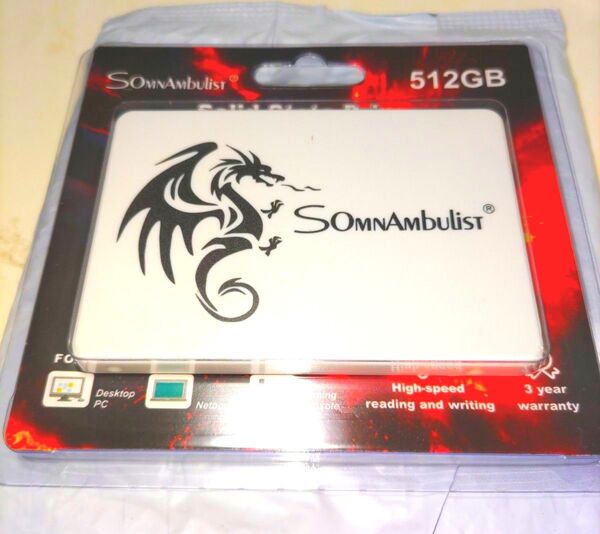 SSD 512GB SOMNAmbulist H650 (白)SATA2.5インチ新品未使用
