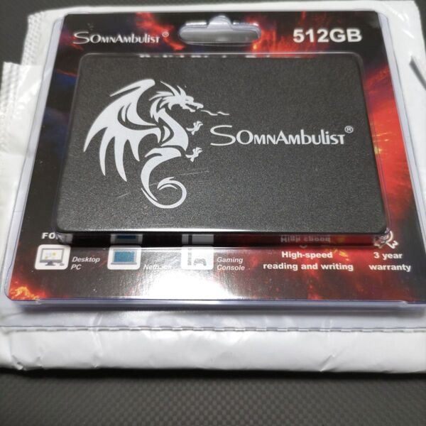 SSD 512GB SOMNAmbulist H650 (黒)SATA2.5インチ新品未使用