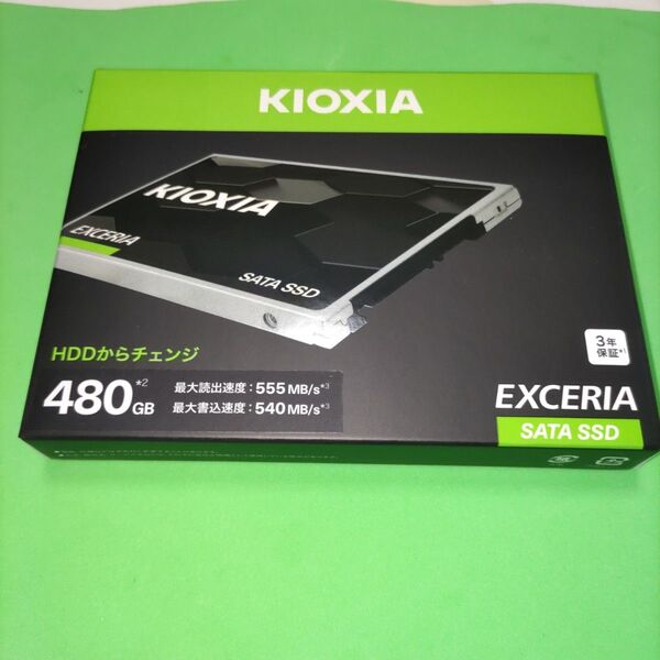 KIOXIA SSD 480GB 2.5インチ 国産3D NAND TLC採用 SSD-CK480S 国内正規品 新品未使用