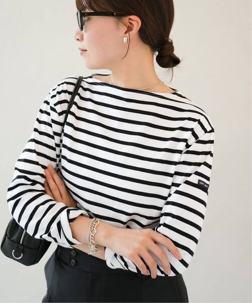 IENA【イエナ】☆SAINT JAMES/セントジェームス 別注 MORLAIX/モーレ ボーダー 新品ブラックA 4