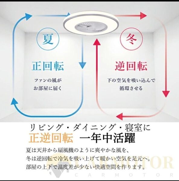 シーリングファンライト LED 正逆回転 リビング ダイニング 寝室