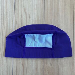 【M】メッシュスイムキャップ パープル ネーム記載