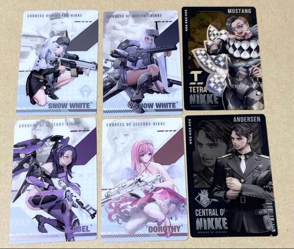 勝利の女神:NIKKE ガンガールメタルカードコレクション 6枚 レア