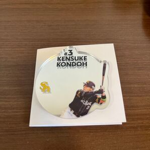 福岡ソフトバンクホークス シークレットアクリルミラーステッカー 近藤健介