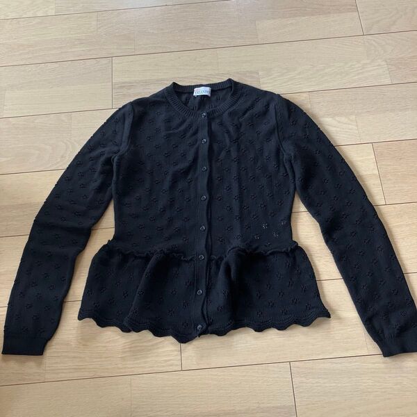美品 RED VALENTINO レッドヴァレンティノ ニット カーディガン ブラック 長袖 トップス
