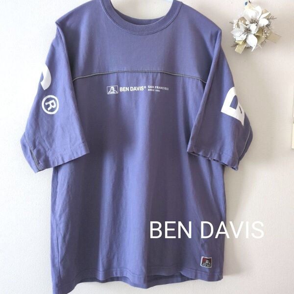 BEN DAVIS ベンデイビス パープル 半袖Tシャツ