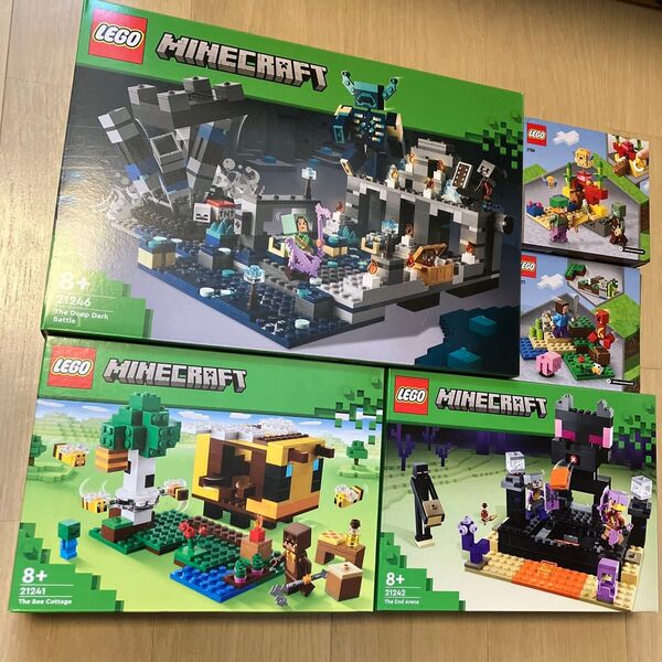 【新品未開封】レゴ マインクラフト 5点セット デープダークの戦い他