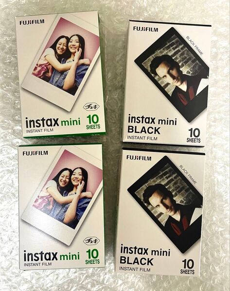 新品未開封未使用富士フィルムFUJIFILMインスタックスミニInstax miniチェキフィルムBlackブラックJP 1P