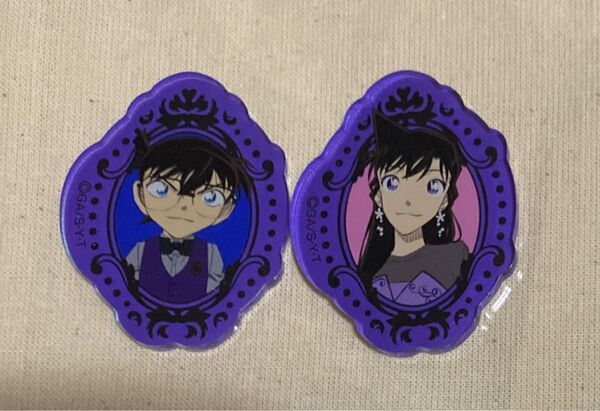 名探偵コナンカフェ アクリルマグネット コナン&蘭