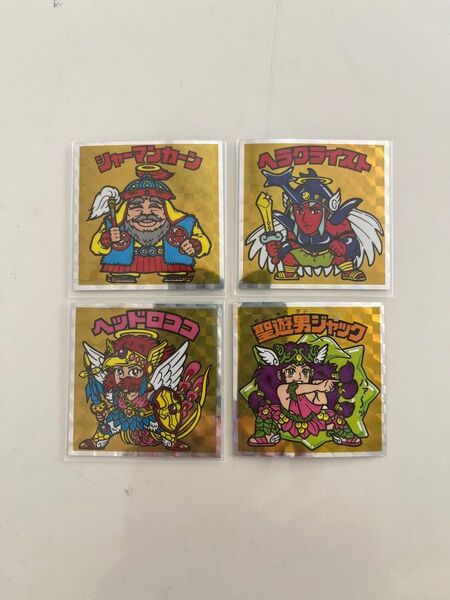 ヘッドだらけのビックリマンチョコ ヘッドロココ ヘラクライスト シャーマンカーン ダンジャック 4枚セット ビックリマン