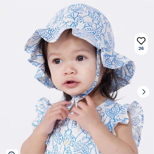 プチバトー バケットハット ベビー 帽子 クロシェ 12-18months