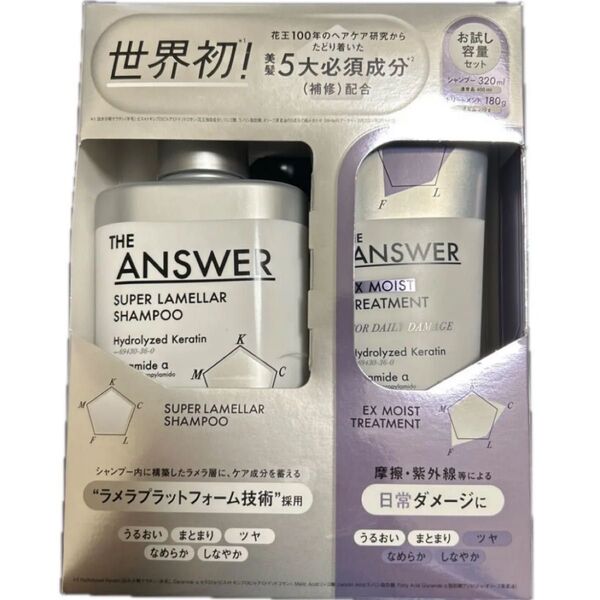 ジアンサー EX モイストトリートメント FOR DAILY DAMAGE お試し容量ペア (1セット) THE ANSWER