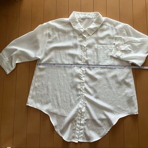 ハニーズ コルザ 白シャツ 五分袖 レディース L