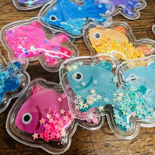 縁日 すくい 用 玩具 人形 ぷっくり シャカシャカ 金魚 きんぎょ 15個 プール 水遊び