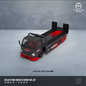 1/64 TIME MICRO 日野 H300 トラック アドバン 積載車 ADVAN flatbed timemicro