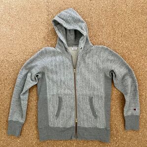 Champion リバースウィーブ ジップアップパーカー グレー