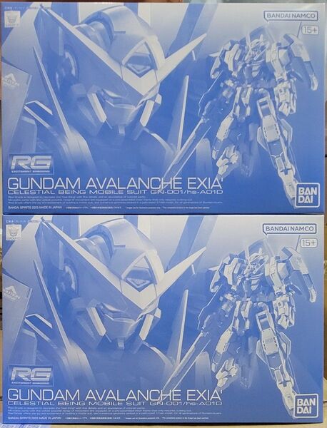新品未組立2個セット RG 1/144 ガンダムアヴァランチエクシアダッシュ