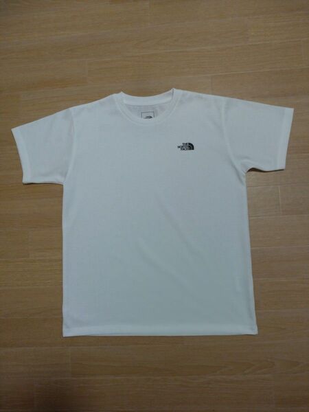 ノースフェイスTシャツ、ショートスリーブヌプシティ、前後ワンポイントロゴ半袖Tシャツ【レディースMサイズ】